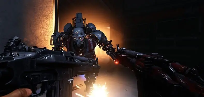 Wolfenstein 2's first proper DLC out now, barrel through Nazis as a pro football player