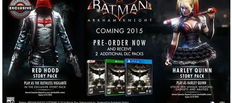 GameStop reveal exclusive Red Hood DLC pre-order for Arkham Knight