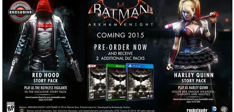 GameStop reveal exclusive Red Hood DLC pre-order for Arkham Knight