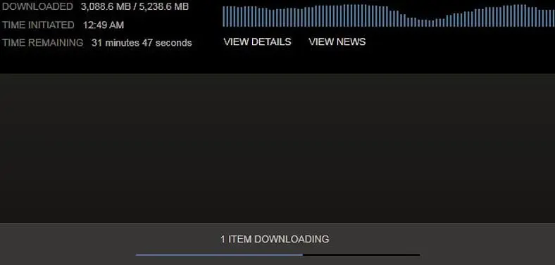 Background downloads added with Steam update