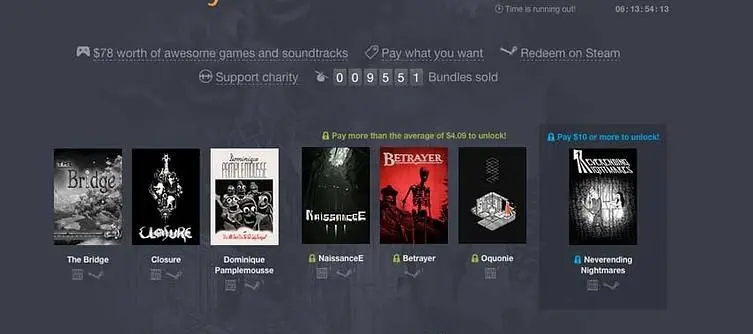 Humble turns black and white with the Monochromatic Weekly Bundle