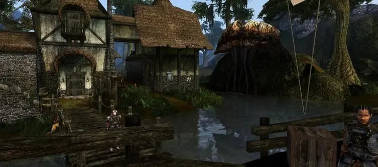 Skywind mod's recreation of Morrowind's starting village is pretty impressive