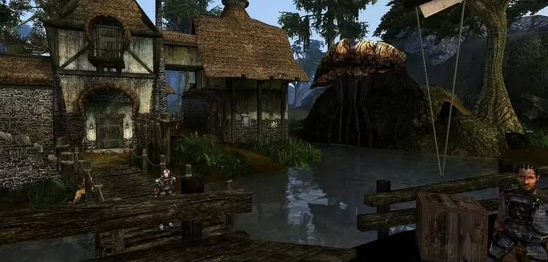 Skywind mod's recreation of Morrowind's starting village is pretty impressive
