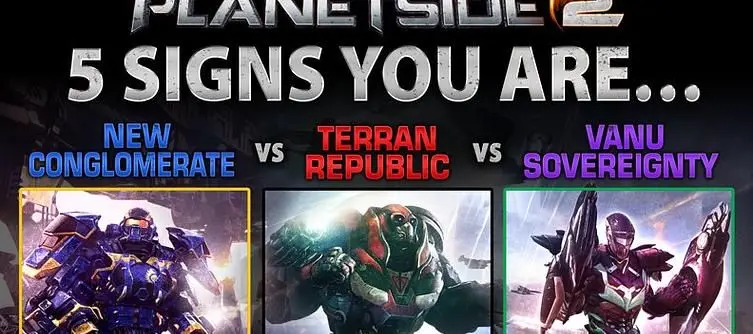 New PlanetSide 2 infographic predicts which faction you are