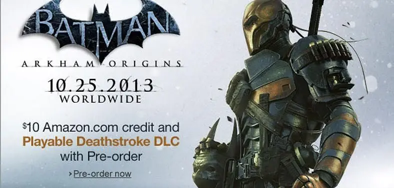Amazon pre-order mentions "playable" Deathstroke DLC