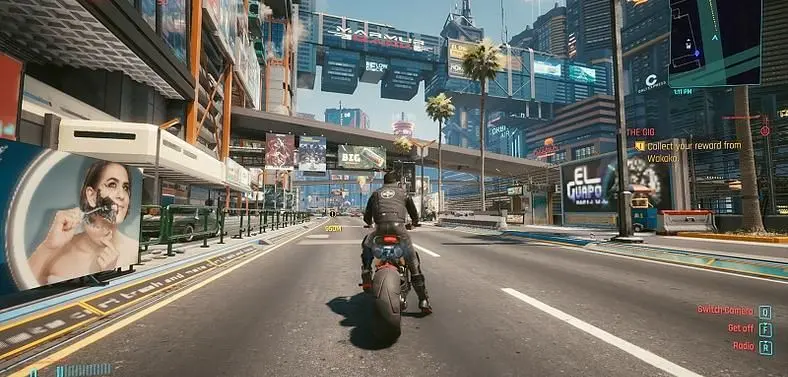 Cyberpunk 2077’s Distant Traffic Takes A Page From Road Rash