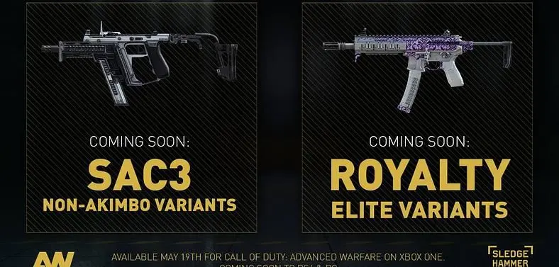 Call of Duty: Advanced Warfare to get more variant guns, including elite Royalty Weapons