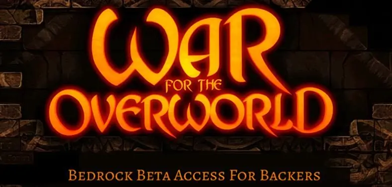 War for the Overworld's Bedrock Beta now available on Steam
