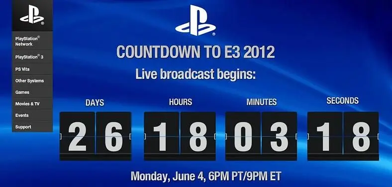 Sony sets up site to live stream E3 press conference