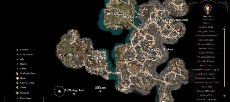 Baldur's Gate 3 House Of Healing Location