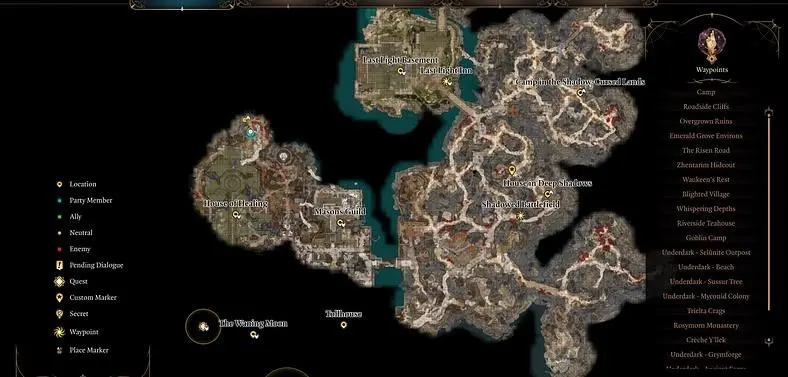 Baldur's Gate 3 House Of Healing Location