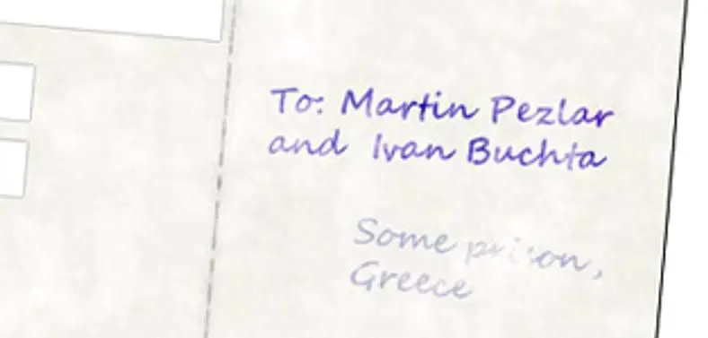 Bohemia: Custom postcards for imprisoned devs to "show them you care"