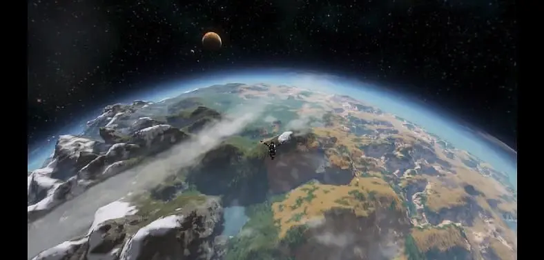 Space Engineers dev celebrates new update with space to Earth free fall