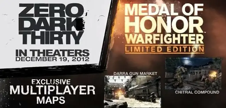 EA announces Medal of Honor: Warfighter DLC tie in to Zero Dark Thirty