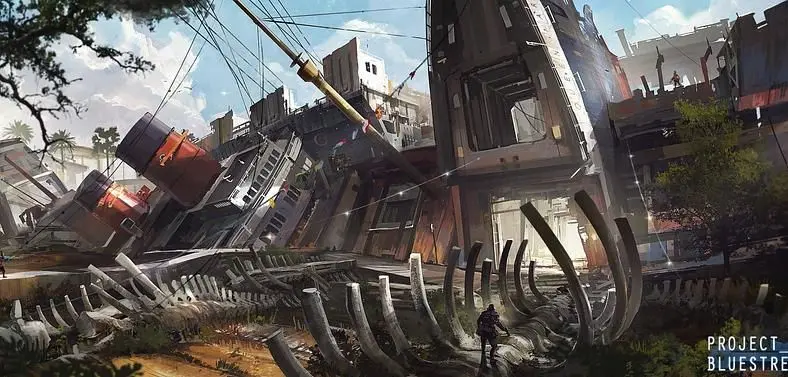 Concept art shows off the arsenal of high-tech weaponry found in Cliff Bleszinski's upcoming Project BlueStreak