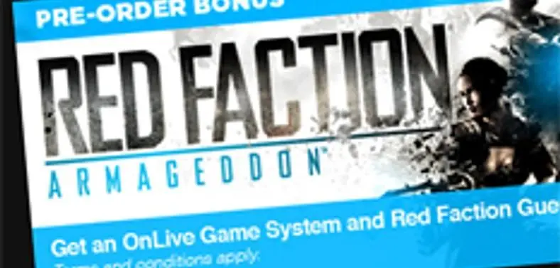 OnLive offer MicroConsole for Red Faction 'PlayPass' pre-order