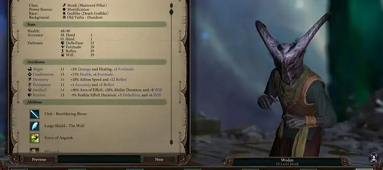 Pillars of Eternity 2: Deadfire - Character Creation