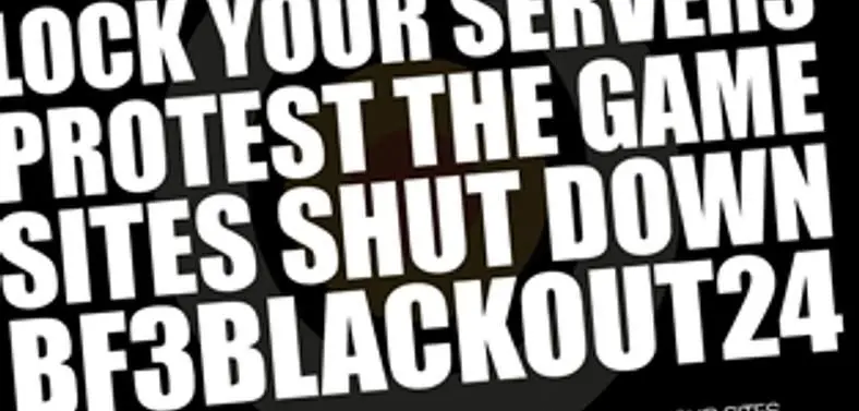 Battlefieldo launching 'Blackout Battlefield' campaign in protest to EA