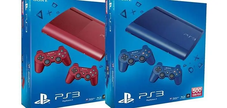 UK getting red and blue PS3s in February