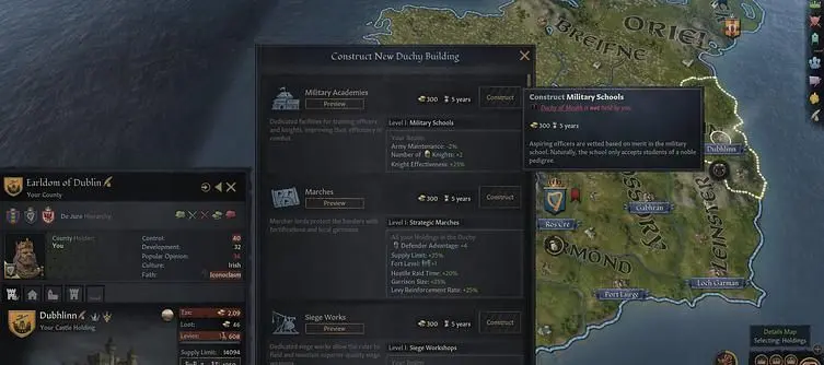 Crusader Kings 3 Duchy Buildings: Enhance Your Realm's Prosperity and Power