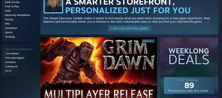 Valve completely reworks the Steam store home page