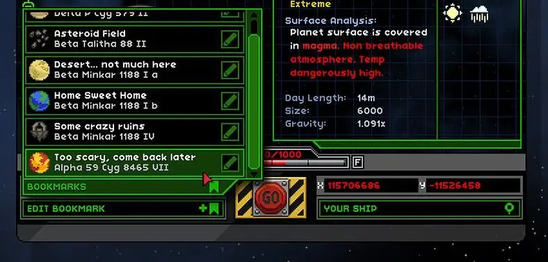 Starbound update includes planetary bookmarks, teleporters, ship pets and slime caves