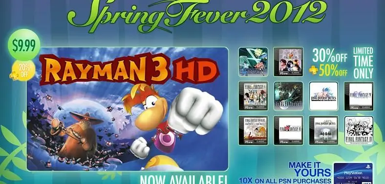 Rayman 3 HD, Space Marine head this week's PSN releases