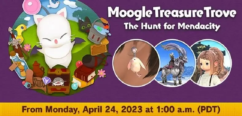 FFXIV Moogle Treasure Trove 2023 - The Hunt for Mendacity Event Start and End Dates, Rewards 