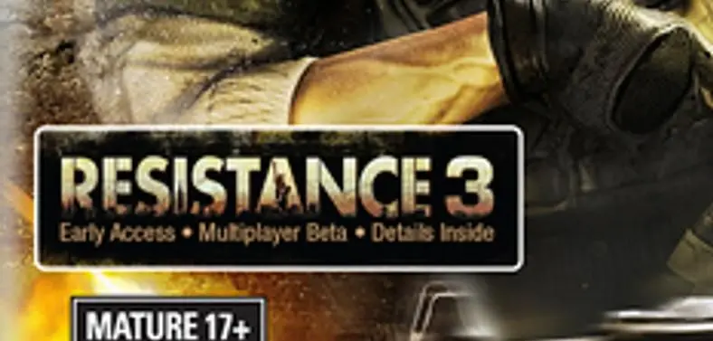 Resistance 3 beta with "specially marked" SOCOM 4 copies
