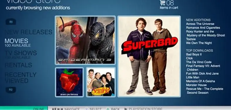 GC 2009: PSN Video Store launches in Europe during November