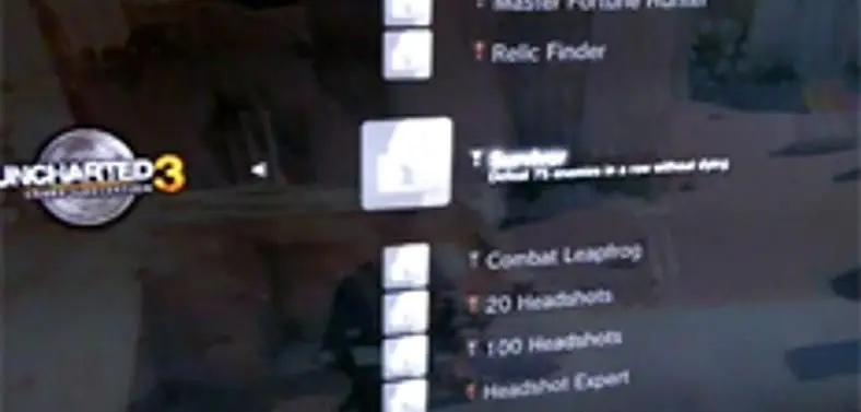Multiplayer build leaks Uncharted 3: Drake's Deception trophies