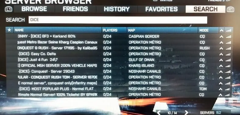 User rented servers making official Battlefield 3 servers scarce