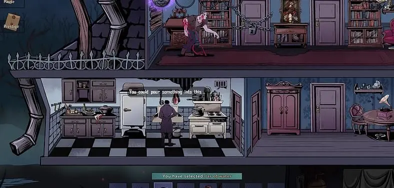 Enter a comic book world and banish demonic entities in Exiler