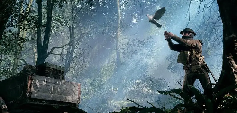 Attempt To Shoot A Bird Out Of The Sky With A Luger In The Battlefield 1 Festive Update