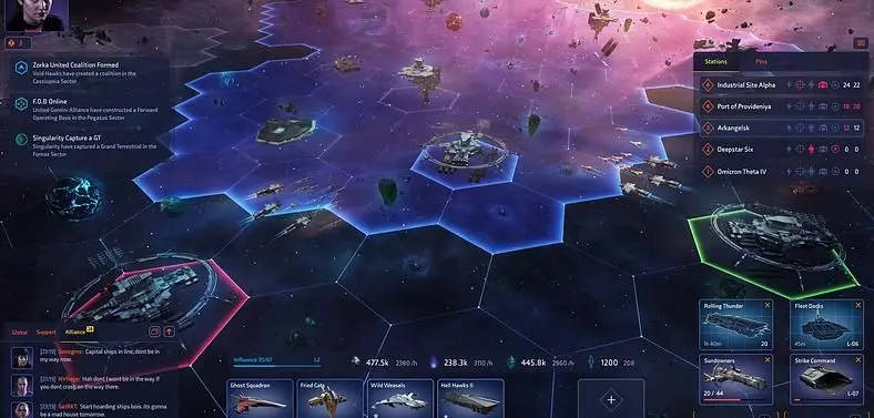 Sci-fi MMORTS Starborne Enters Open Beta in April