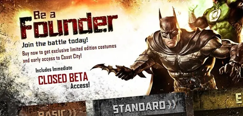Infinite Crisis Founder packages revealed, include immediate closed beta access