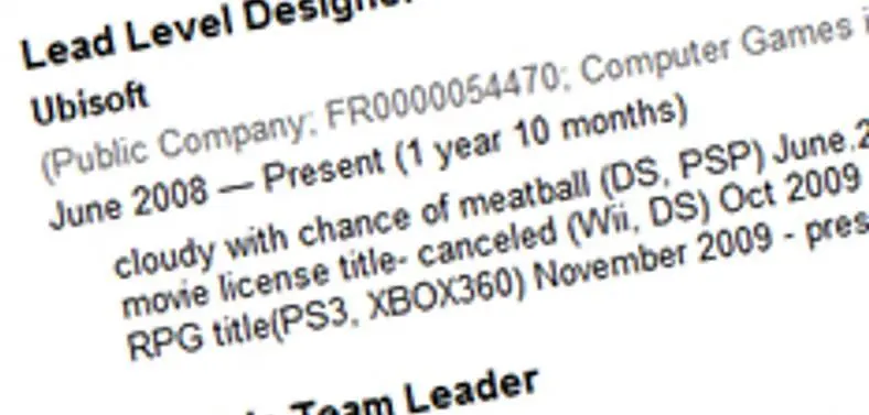 Rumour-mill: Ubisoft working on "RPG title" for Xbox 360 and PS3?