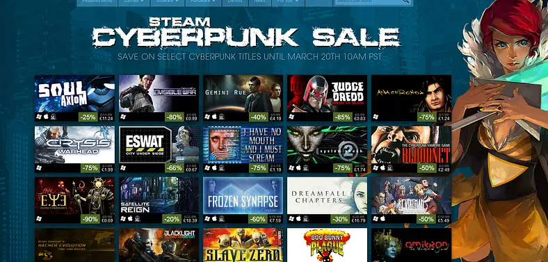 Valve kicks off Cyberpunk Sale on the Steam store