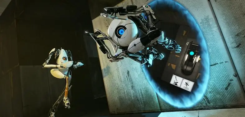 Portal 2 television spot shows off P-Body and Atlas