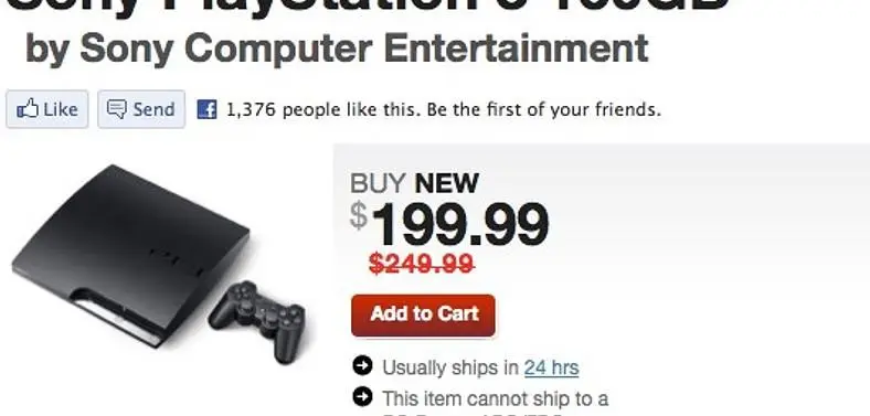 GameStop drops PS3 price by $50