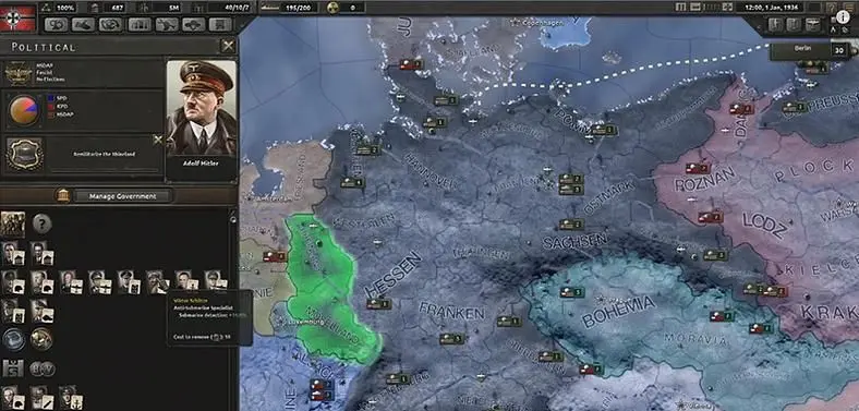 Hearts of Iron IV "very solid" but slips Q2 release, currently "working on a large milestone"