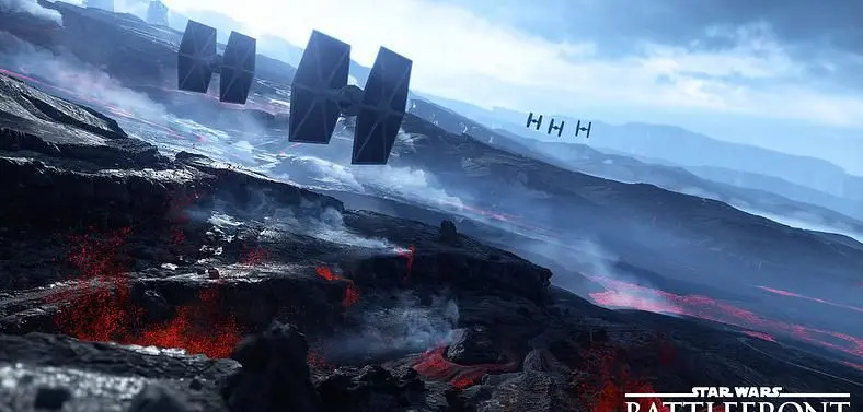 Star Wars Battlefront contains 12 multiplayer maps, including the lava planet of Sullust