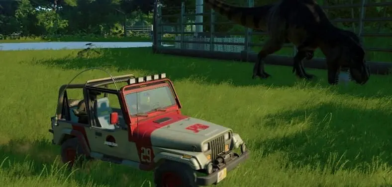 Jurassic World Evolution - How To Unlock The 1993 Jurassic Park Jeep Skin