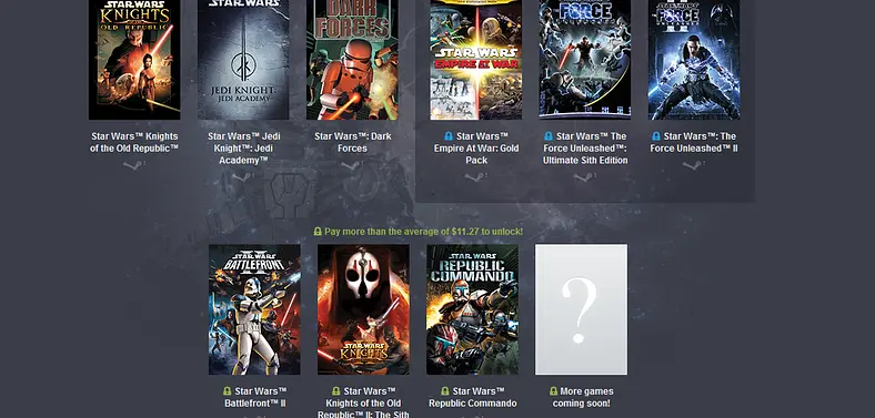 Plenty of classics on offer in the Star Wars Humble Bundle 