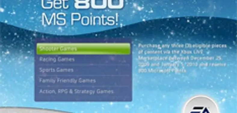EA's Xbox Live MSP rebate deal extends, now covers all of January