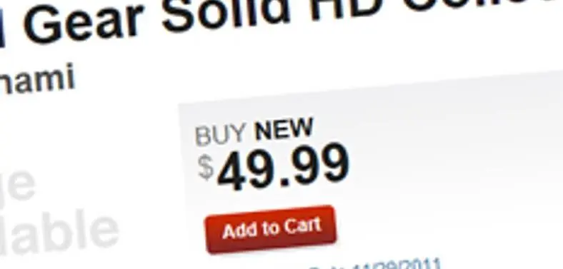 US retailer prices Metal Gear Solid HD Collection at $49.99