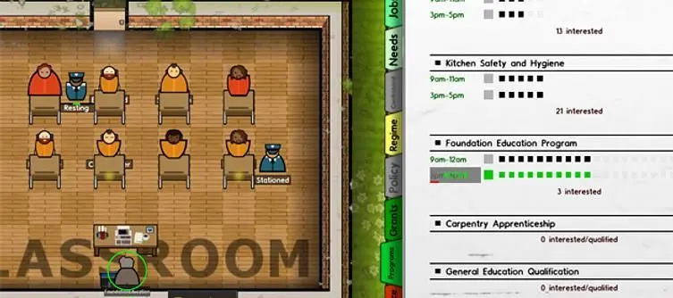 Prison Architect Alpha 18 introduces 'reform programs' for rehabilitation, tasers