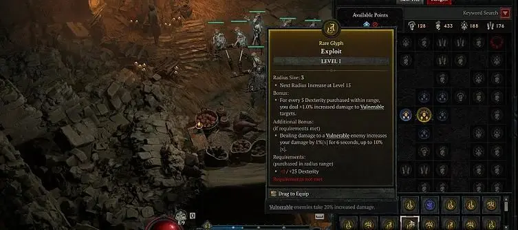 What We Know About Diablo 4's Exploit Glyph and Its Effect