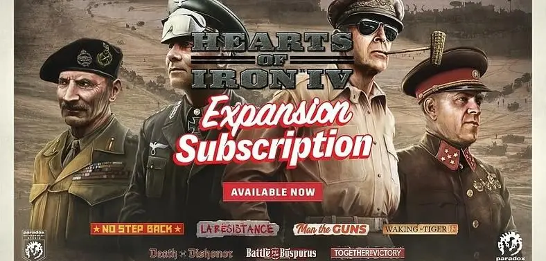 Hearts of Iron 4 Expansion Subscription Now Live, Unlocks Current and Future Content