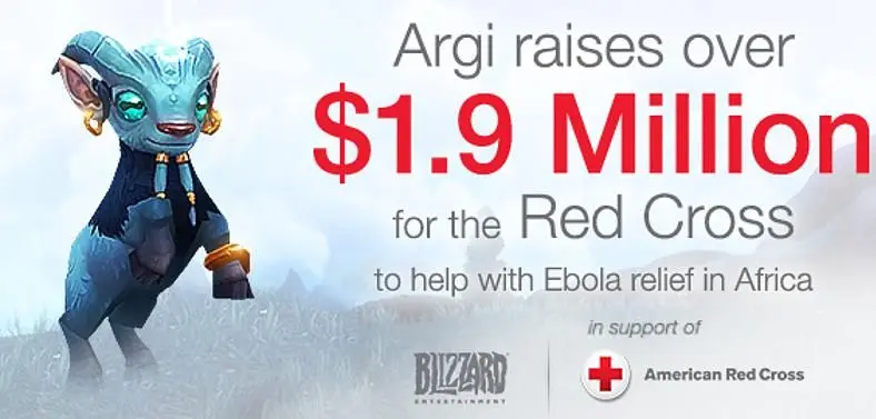 World of Warcraft community's "overwhelming generosity" raises $1.9 million for Ebola relief
